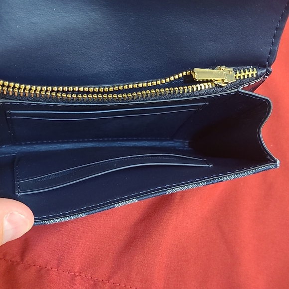 Coach Kleo Wallet In Chambray Gold/Denim - Picture 5 of 11